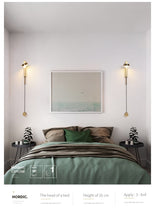 Load image into Gallery viewer, Modern Minimalist Wall Lamps Living Room Bedroom Bedside 16W AC96V-260V LED Sconce black white Lamp Aisle Lighting decoration
