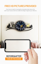 Load image into Gallery viewer, Multicolor Auror Deer Large Wall Clock Modern Design Living Room Home Decoration Wall Decor For Room Decorative Wall Watch Clock
