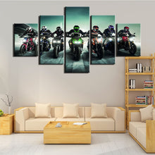 Load image into Gallery viewer, 5 Panels Motorcycle Posters And Prints Wall Art Canvas Painting Wall Pictures For Living Room Home Decoration
