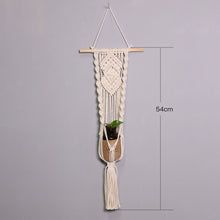 Load image into Gallery viewer, 2 Pack Macrame Plant Hangers Cotton Hanging Baskets
