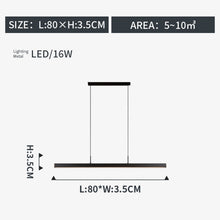 Load image into Gallery viewer, Minimalist dining room chandelier modern minimalist led long dining table dining room bar chandelier Nordic office lamp
