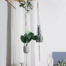 Load image into Gallery viewer, 2 Pack Macrame Plant Hanger and Flower Pot
