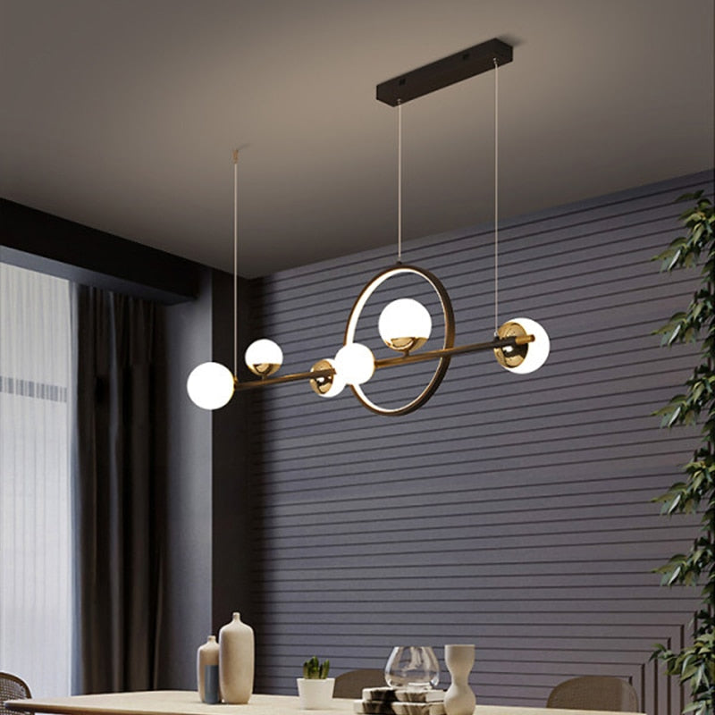 Dining room chandelier home atmospheric dining room light Nordic personality bar table lighting modern and simple