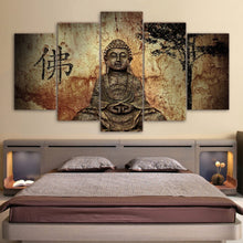 Load image into Gallery viewer, HD Printed 5 piece canvas art Buddha paintings  on the wall for the bedroom living room zen modular pictures /ny-2893
