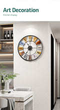 Load image into Gallery viewer, Nordic 3D Retro Metal Large Watch Wall Clock Modern Design Home Living Room Decoration Silent Clockwork Bedroom Kitchen Decor
