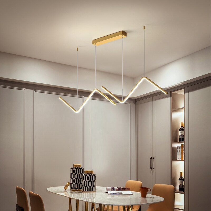 Dining room chandelier modern minimalist atmosphere home bar cafe lighting 2021 new Nordic lamps