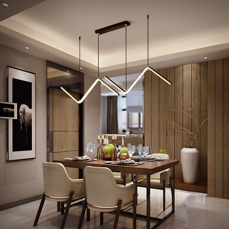 Dining room chandelier modern minimalist atmosphere home bar cafe lighting 2021 new Nordic lamps