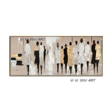 Load image into Gallery viewer, Hand Painted Abstract Pedestrian Art Oil Painting on Canvas Modern Paintings For Living Room Home Decor Modern Art Picture
