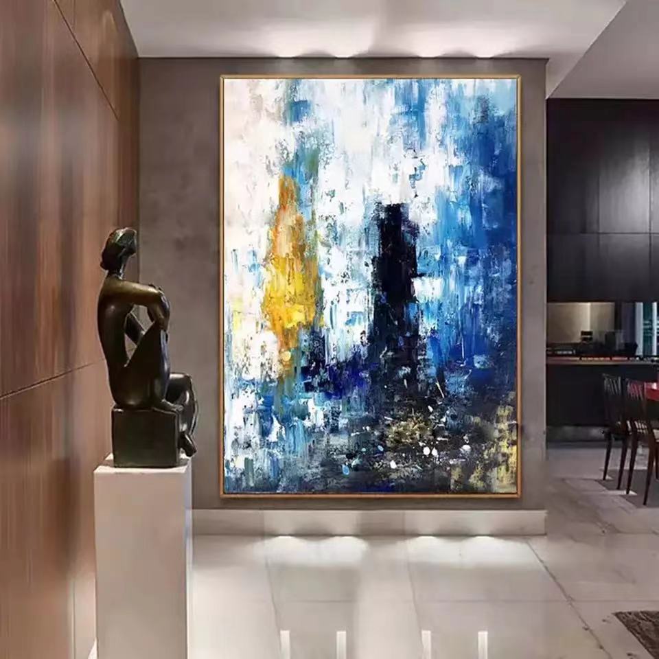large wall paintings handpainted Oil Painting On Canvas  Nordic style Large Handmade Wall Art Modern Home Bedroom Decoration