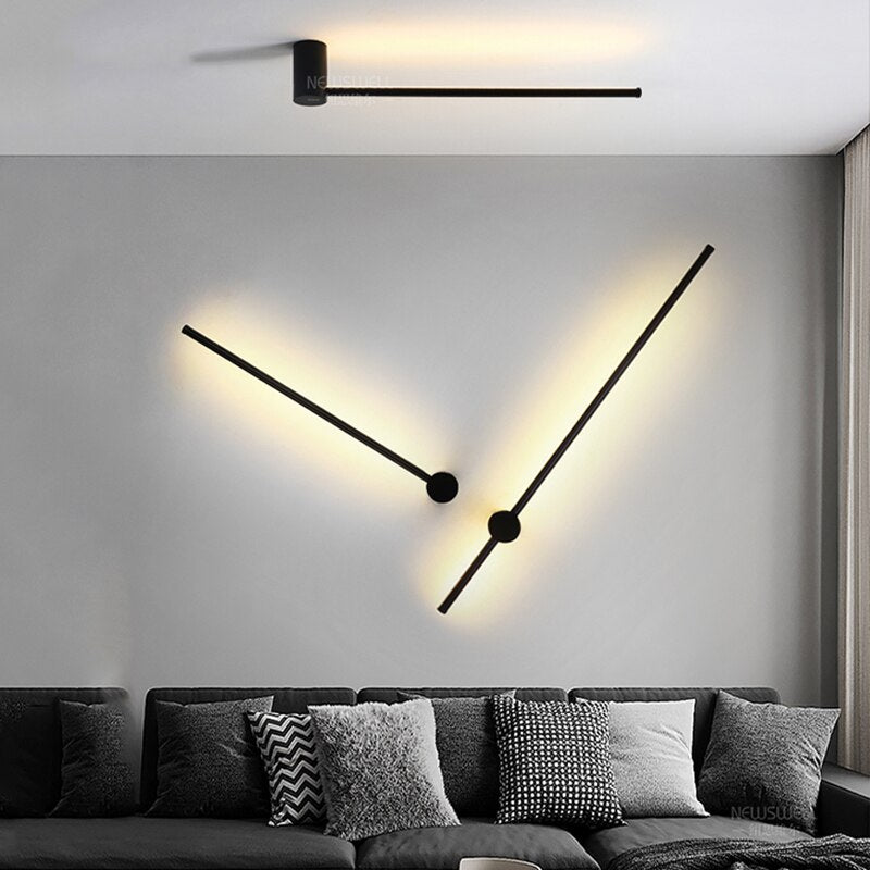 Hot sale Led Wall Lamp Long Wall Light Decor For Home Bedroom Living Room Surface mounted Sofa background Wall Sconce Lighting