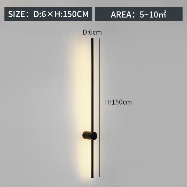 Hot sale Led Wall Lamp Long Wall Light Decor For Home Bedroom Living Room Surface mounted Sofa background Wall Sconce Lighting