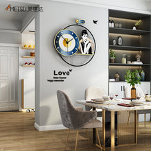 Load image into Gallery viewer, Audrey Hepburn Silent Mechanism Decorative Home Decor Watches Wall Clocks Modern Designed For Living Room Kitchen Decoration
