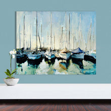 Load image into Gallery viewer, Wholesale High Quality handpainted Abstract boats Oil Painting On Canvas Handmade Beautiful Abstract Landscape Oil Paintings
