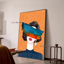 Load image into Gallery viewer, Lady Abstract Oil Painting
