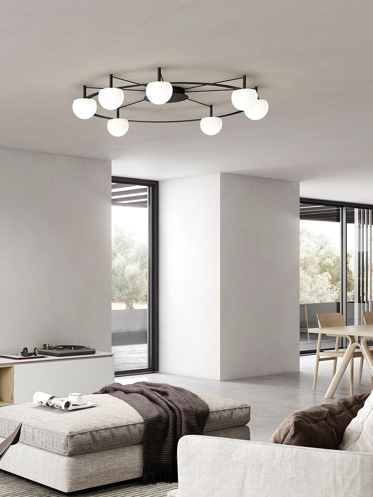 Designer chandelier living room lamp northern Europe simple modern atmosphere bedroom lighting creative personality Chandelier