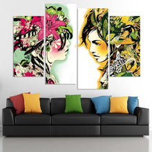 Load image into Gallery viewer, 4pcs/set Canvas Modernism Abstract Girls color Art Painting for Living Room Bedroom Decor Paintings For Living Room Wall
