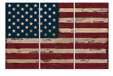Load image into Gallery viewer, 3Panel American USA United States of America Flag Canvas Wall Art Print On canvas painting for wall decor no frame A032
