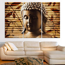 Load image into Gallery viewer, 3pieces classical buddha painting solemn Buddhism wall canvas art asian Religion ancient picture for house decoration no frame
