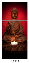 Load image into Gallery viewer, 3 Piece Canvas Art Modern Printed Buddha Painting Picture Decoracion Buddha Paintings Wall Canvas Pictures For Living Room FX041
