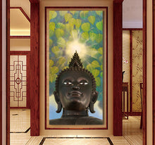 Load image into Gallery viewer, 3 Pcs/Set Buddha Painting Art On Canvas buddha vertical forms Canvas Print Decorative Picture Modern Wall Paintings FX046
