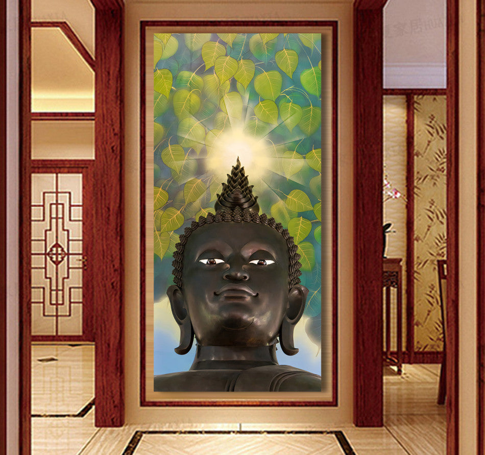 3 Pcs/Set Buddha Painting Art On Canvas buddha vertical forms Canvas Print Decorative Picture Modern Wall Paintings FX046