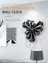 Load image into Gallery viewer, Creative Prism Silent Wall Clocks Modern Design Living Room Home Decoration Decor For Kitchen Decorative Acrylic Art Watches
