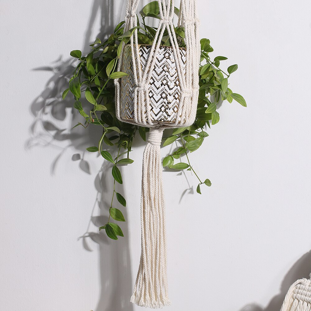 Macrame Wall Hanging Boho Aesthetic Room Decor Leaf Woven Wall Tapestry
