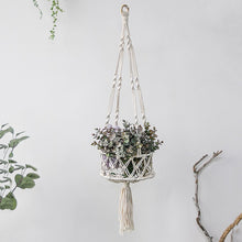 Load image into Gallery viewer, 3 Tier Macrame Hanging Basket Boho Home Decor Flower Plant Holder
