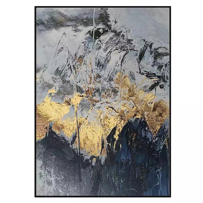 Hand painted oil painting  wall art abstract Golden art Large Size Abstract Painting Modern Fashion abstract painting