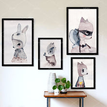 Load image into Gallery viewer, rabbit girl wall poster Posters decorative wall painting Canvas Art Print Wall Pictures Home Decoration poster Frame not include
