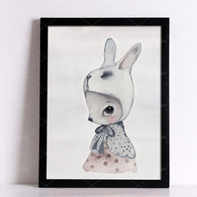 Load image into Gallery viewer, rabbit girl wall poster Posters decorative wall painting Canvas Art Print Wall Pictures Home Decoration poster Frame not include
