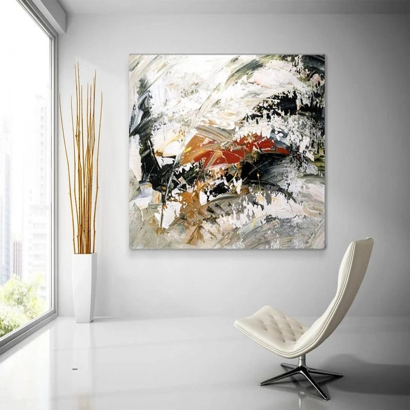 100% Handmade Large Abstract Painting Modern Abstract Painting For Home Linving Room Wall Art Modern Abstract Acrylic Textured