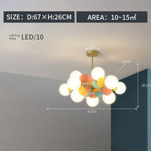 Load image into Gallery viewer, New hot sale chandelier flower lamp warm children&#39;s room bedroom lamp ceiling lamp led creative boy girl room living room lamp

