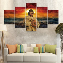 Load image into Gallery viewer, 5 Panels religion Christianity Jesus  Wall Art Pictures Canvas Painting HD Prints and Posters for Living Room
