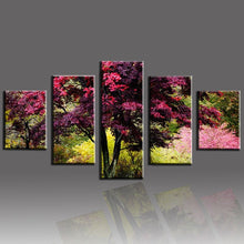 Load image into Gallery viewer, Unframed 5 Pieces Red Tree Flower HD Print Canvas Painting Modern Room Decoration For Wall Art Picture Artwork
