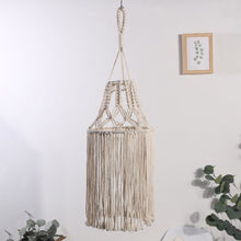 Load image into Gallery viewer, Macrame Lamp Shade Boho Hanging Pendant
