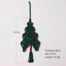 Load image into Gallery viewer, Boho Christmas Decoration Mini Macrame Ornaments Wall Hanging For Home Bedroom Decor Christmas Tree Garland Curtain Balls Gift

