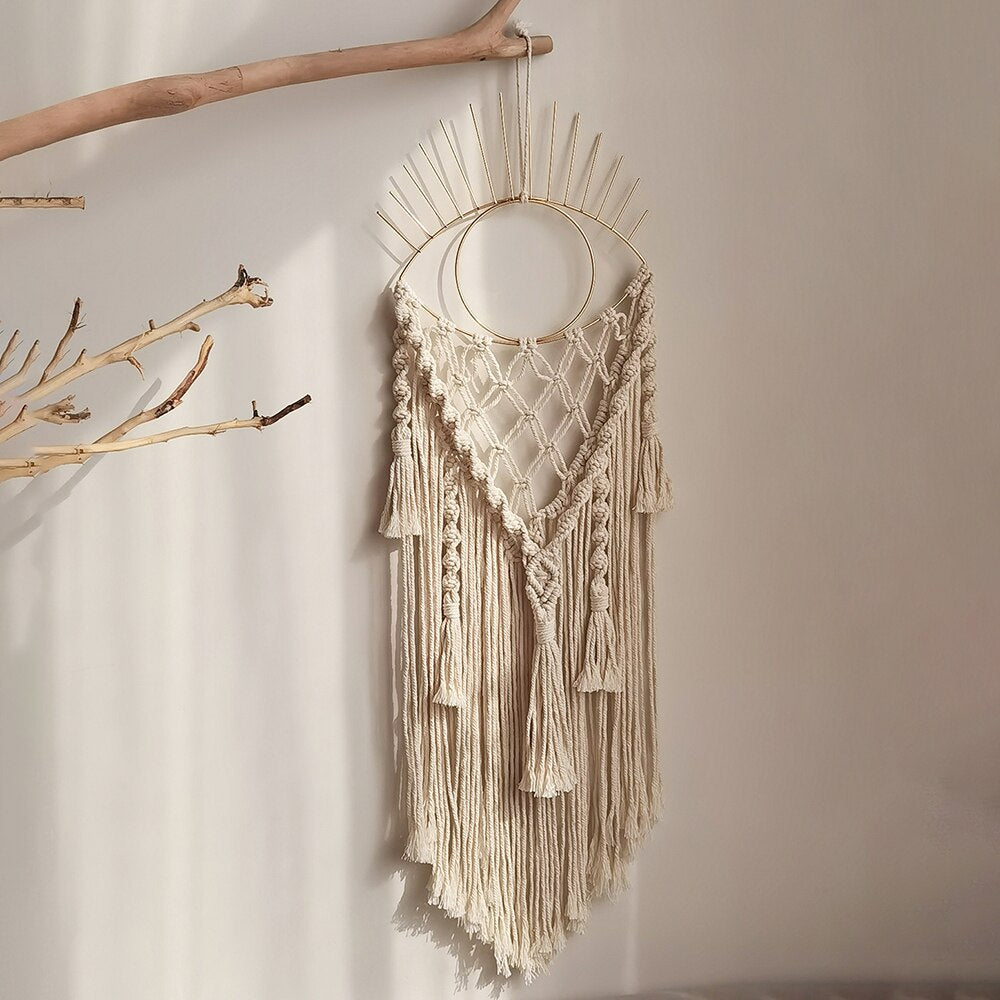 Macrame Wall Hanging Macrame Dream Catcher Boho Evil Eye Home Wall  Decor Ornament Witchcraft Room Bedroom Decoration Gift