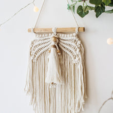 Load image into Gallery viewer, Hand-Woven Cute Angel Wings Macrame Tapestry Wall Hanging Christmas Room Decoration Bohemian Home Decor Living Room Bedroom Gift

