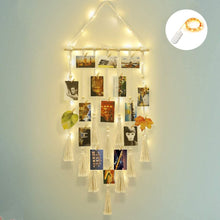 Load image into Gallery viewer, Hanging Wall Photo Display Macrame Wall Hanging Frames
