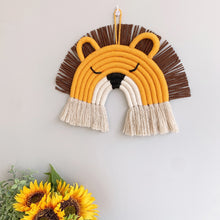 Load image into Gallery viewer, Fawn Lion Macrame Wall Hanging
