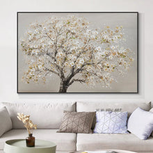 Load image into Gallery viewer, 100 Handmade Oil Painting Abstract White Flowers Painting On Canvas Beautiful Plant Wall Art Picture For
