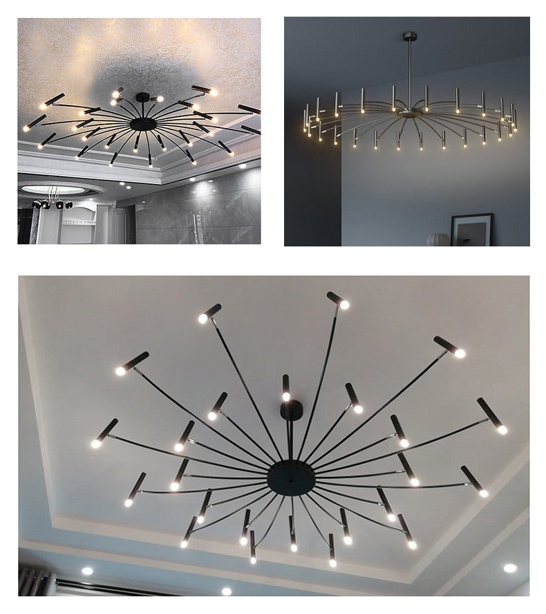 Blooming LED ceiling chandelier lighting home lighting ceiling lamp bedroom chandelier restaurant creative home lighting
