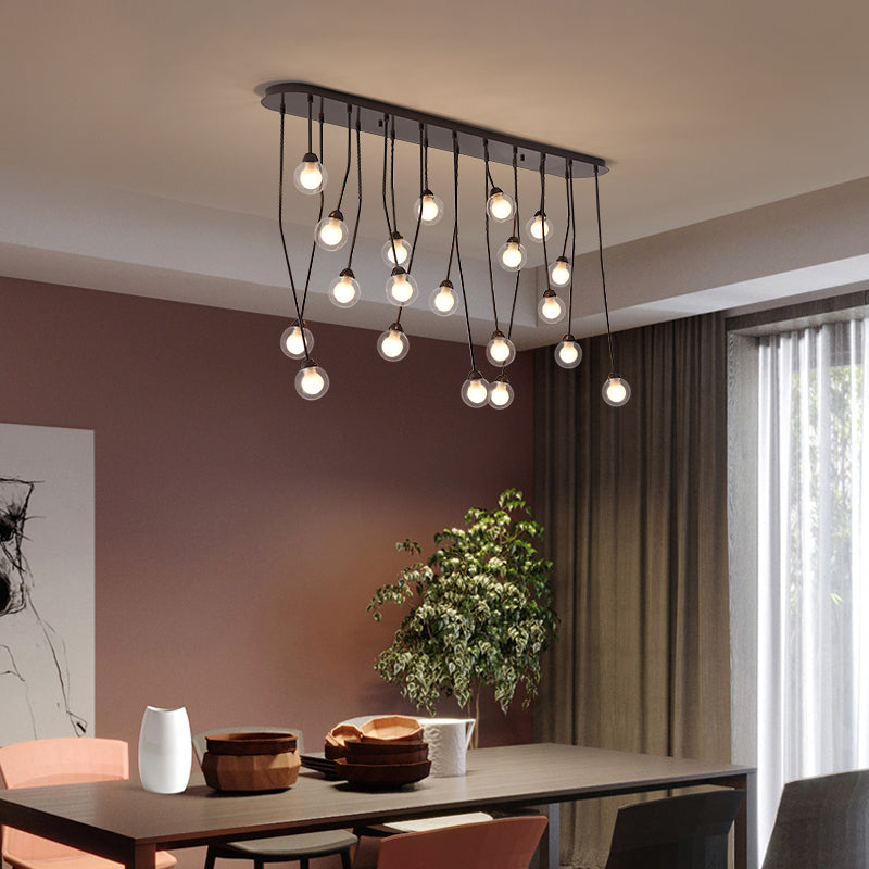 Nordic living room chandelier light luxury modern minimalist bedroom lamp creative bar restaurant lighting net red magic bean