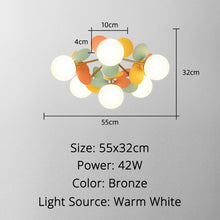 Load image into Gallery viewer, Warm and romantic children&#39;s room lamp creative girl bedroom lamp simple modern Nordic lamps macaron ceiling lamp
