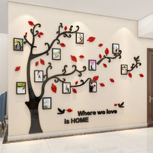 Load image into Gallery viewer, DIY Wall Stickers Mirror Acrylic Tree Photo Frame for Wall Decal Bedroom Poster Living Room  Home Sofa TV Background Decor
