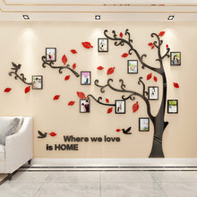 Load image into Gallery viewer, DIY Wall Stickers Mirror Acrylic Tree Photo Frame for Wall Decal Bedroom Poster Living Room  Home Sofa TV Background Decor
