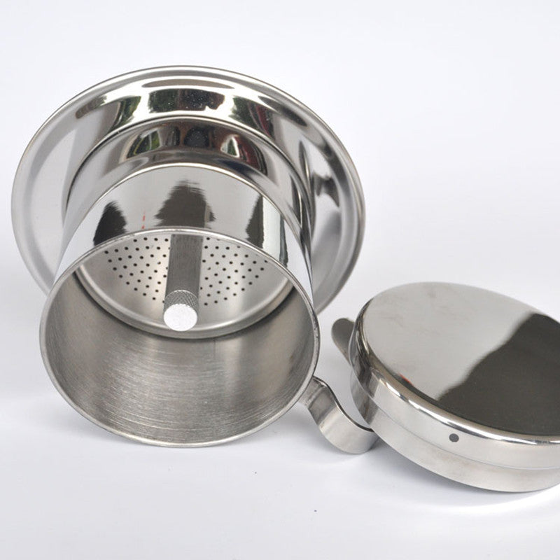 The portable stainless steel Vietnam Coffee Dripper filter coffee maker high quality drip coffee filter pot filters tools