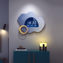 Load image into Gallery viewer, Cloud Digital LED Wall Clocks Electronic Modern Design Hanging
