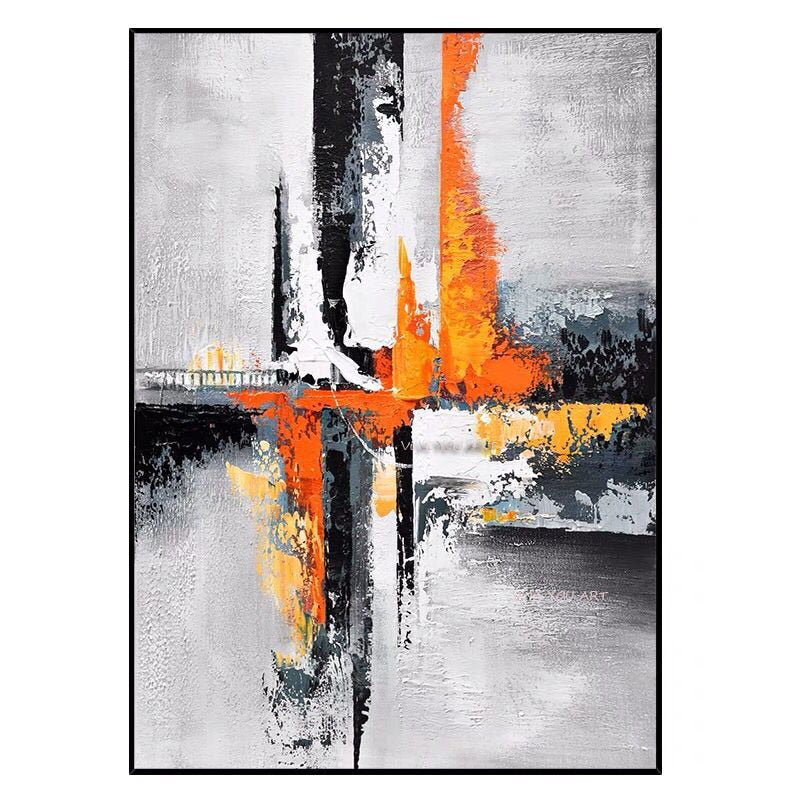 Large Handmade thick knife abstract oil painting Abstract White gorgeous abstract Painting home Living Room Decor Artworks